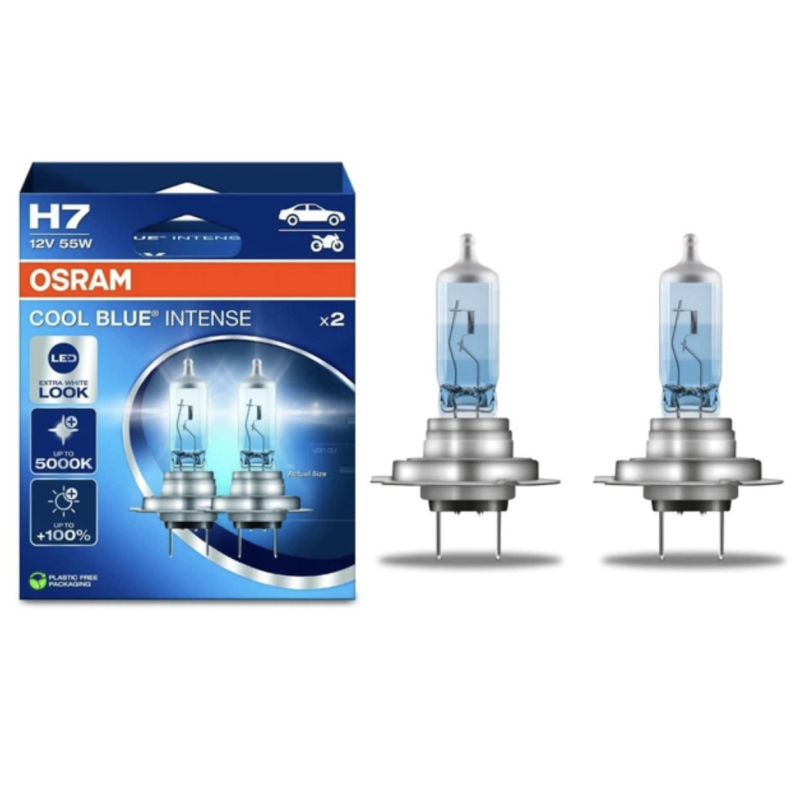 Halogēnspuldze Osram Cool Blue Intense H7 (Pāris)